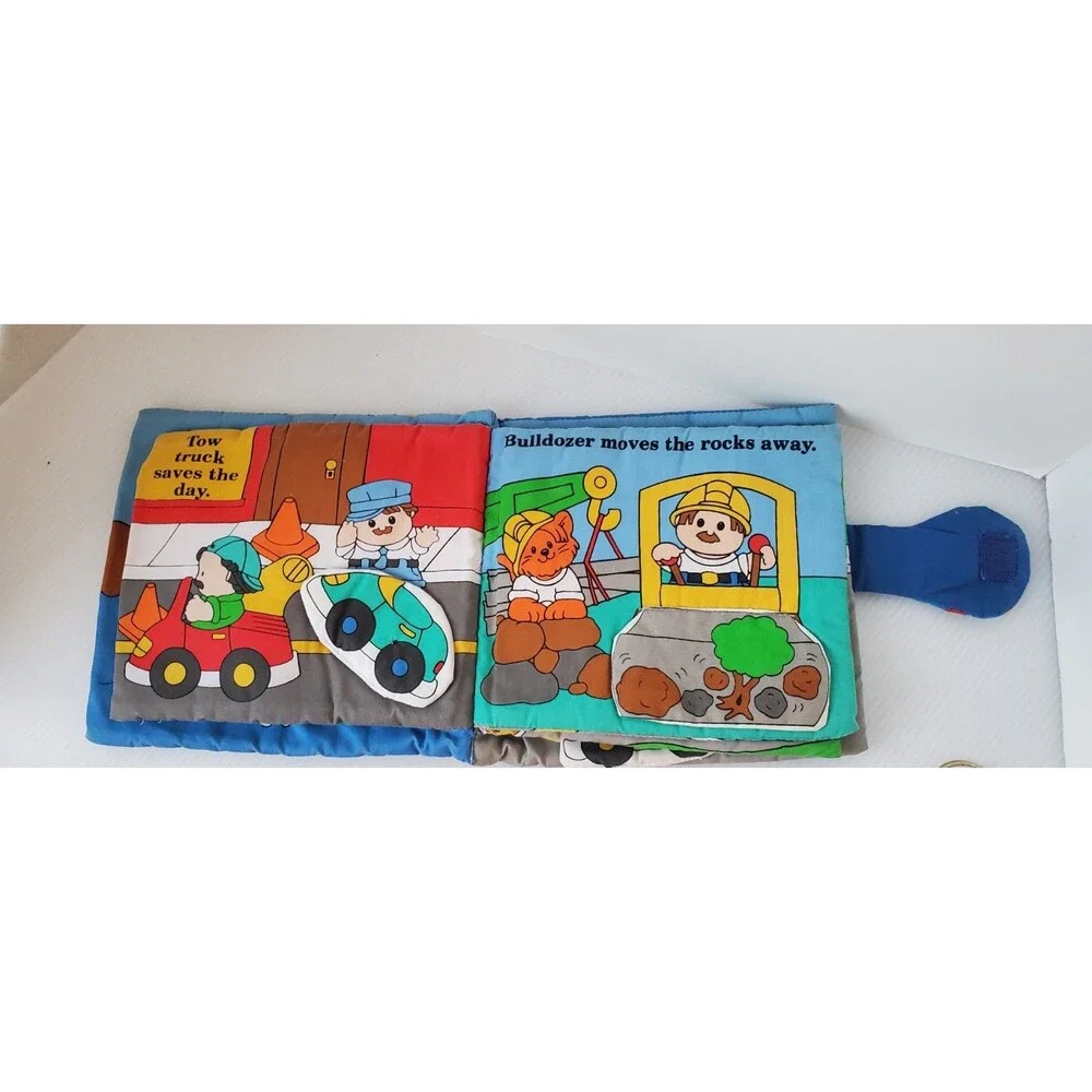 Vintage Fisher Price All Aboard Soft Play Cloth Book 1998 Kids book Baby Toy